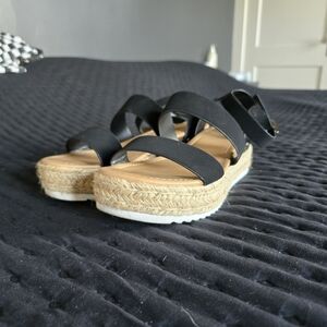 Black Espadrille Sandals
